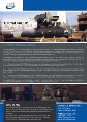 YMI Group St Marys Medical Center Case Study 2015